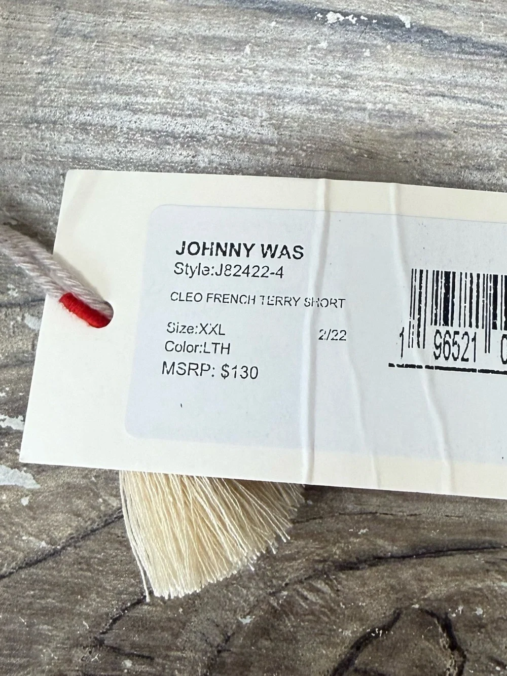 Johnny was‎ CLEO FRENCH TERRY SHORT size xxl NWT